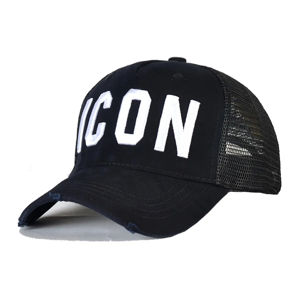 DSQICOND2 DSQ Mesh Summer Baseball Cap for Men Women Embroidery ICON Letters Dad Hat Hip Hop Trucker Cap Hombre Gorras Casquette DSQICOND2 DSQ Mesh Summer Baseball Cap for Men Women Embroidery ICON Letters Dad Hat Hip Hop Trucker Cap Hombre Gorras Casquette